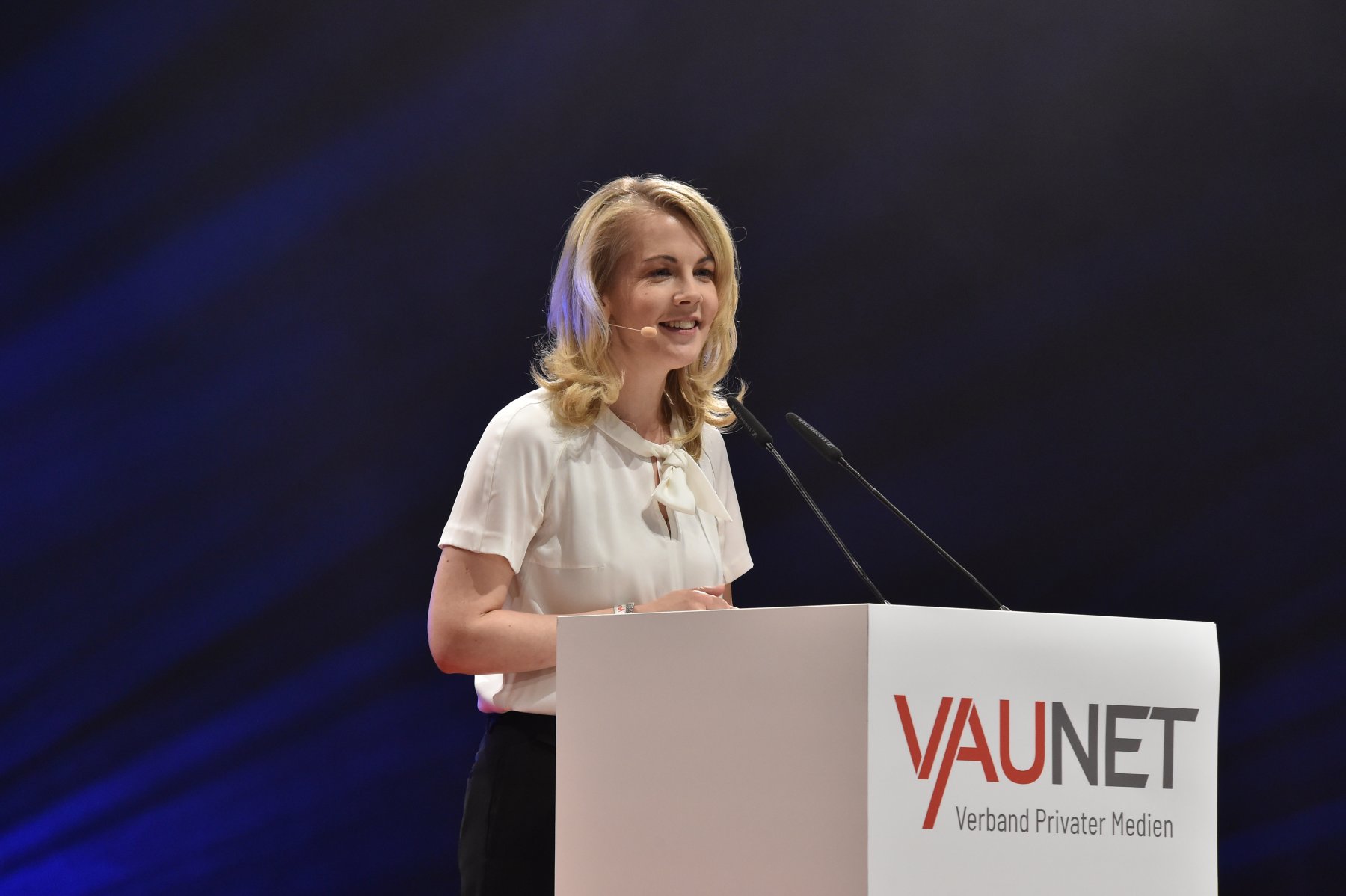 Linda Teuteberg, ehemalige FDP-Generalsekretärin, hält eine Rede