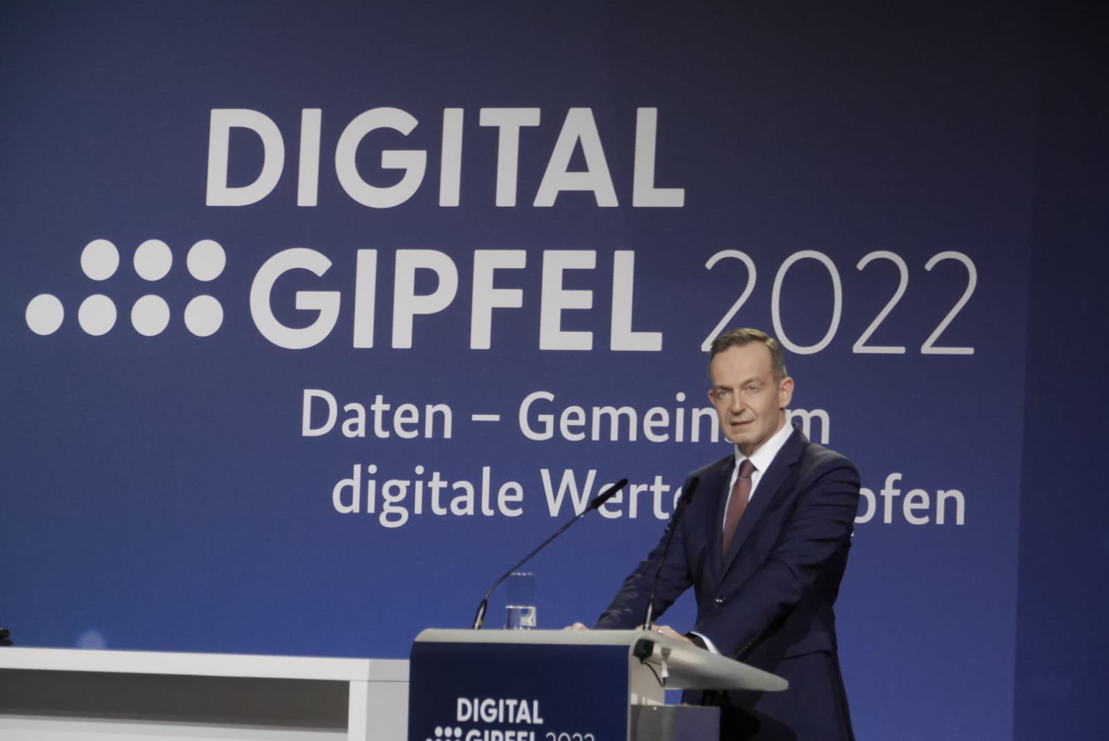 Digitalminister Volker Wissing eröffnet den Digital-Gipfel der Bundesregierung 2022